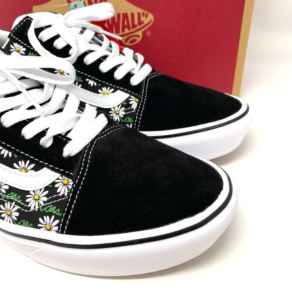 Vans Comfycush Old S Flower Black Canvas Skate Sneakers Mens Size 11 VN0A3WMA49K - Picture 8 of 11